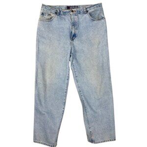 Vintage 90’s Structure jeans baggy fit tapered leg 38x30 light wash all cotton